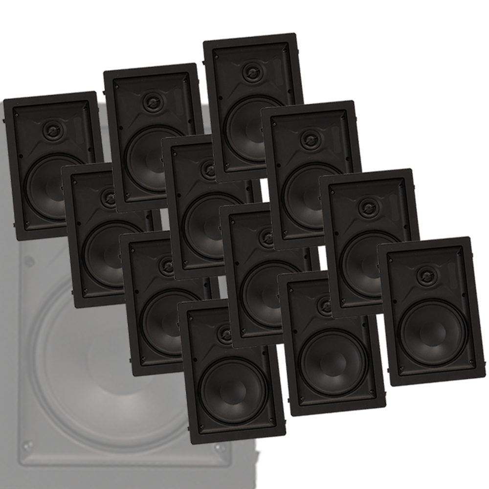 6" 2-way In-Wall Speaker Master Pack (12 Units)
